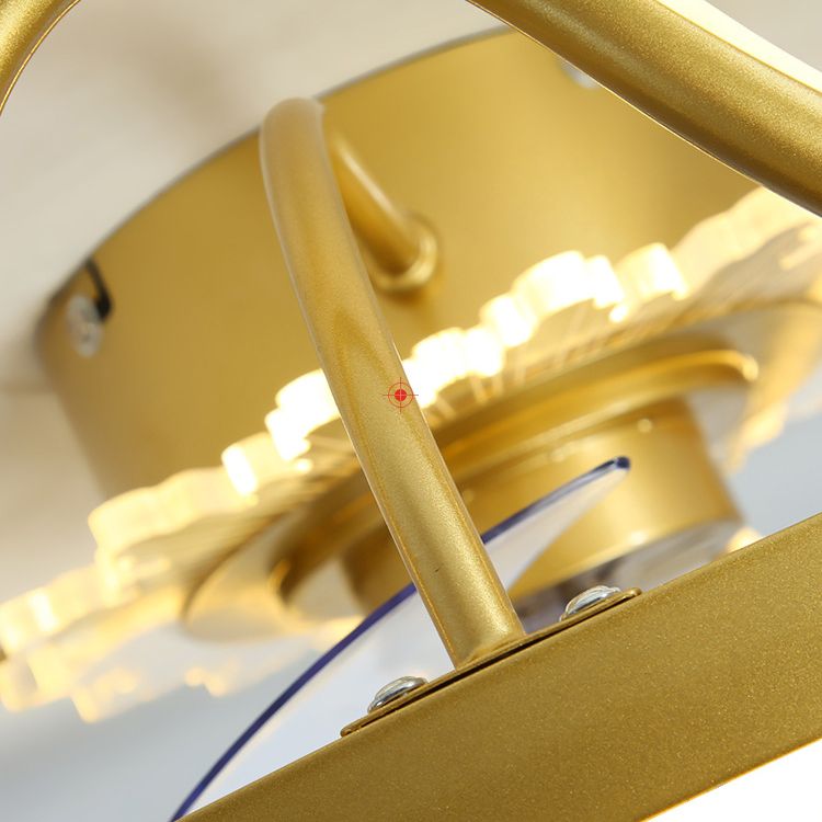 Madina Deckenventilator mit Beleuchtung Krone, 2 Farben, ∅47/56cm - Lumpaz