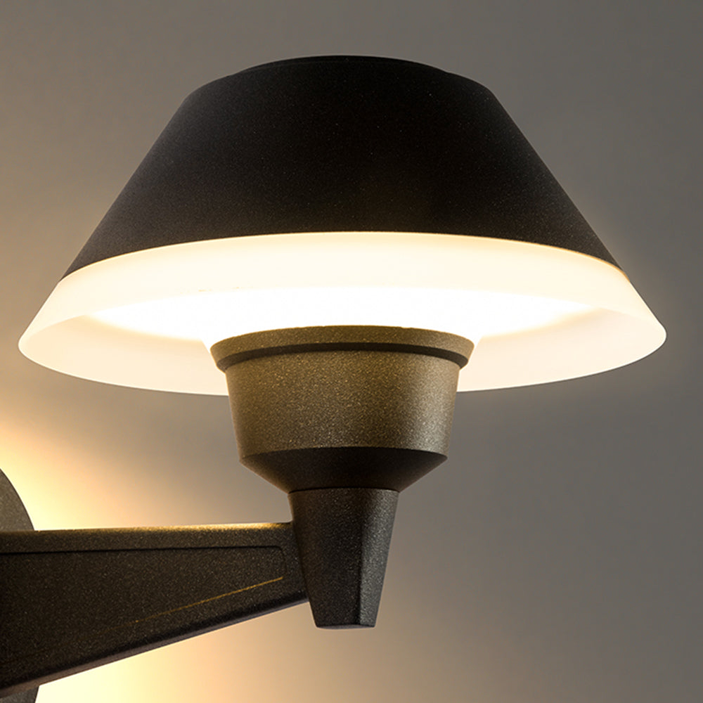 Carins Außenwandleuchte Schwarz, 22CM Lang - Lumpaz