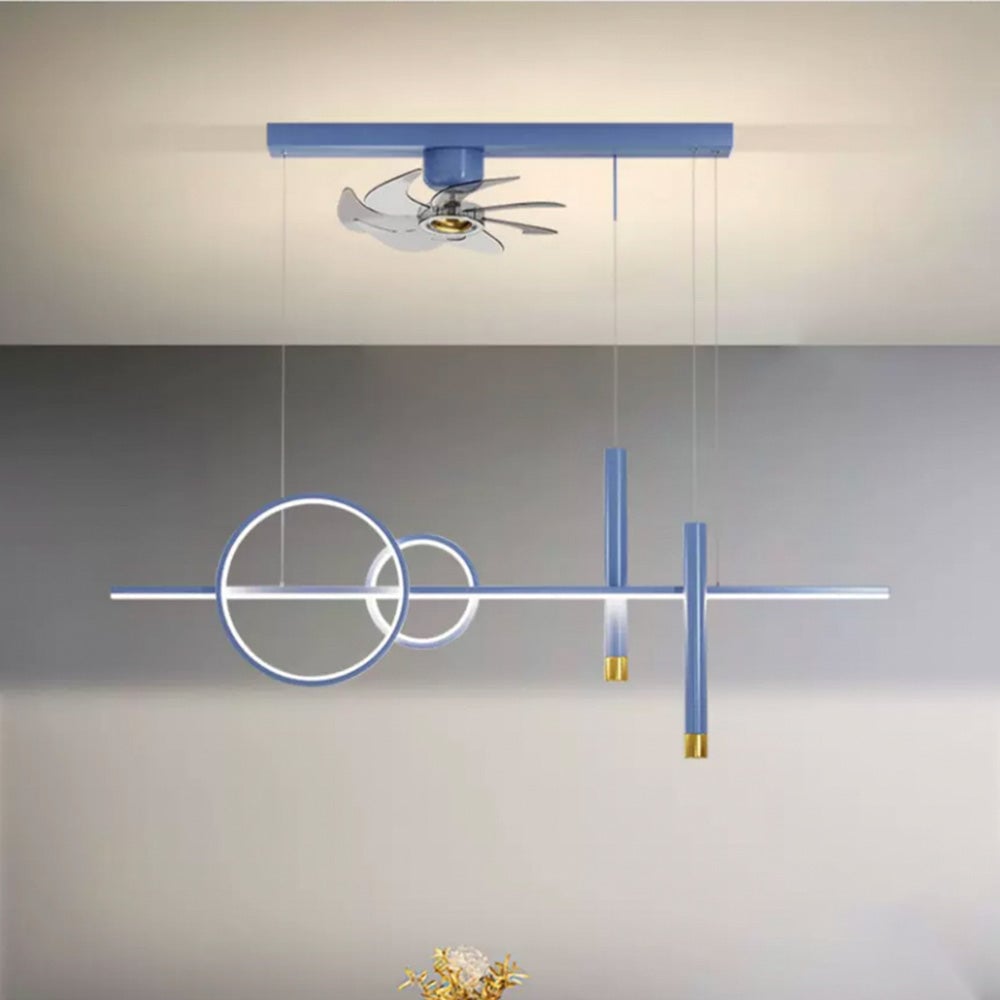 Madina Deckenventilator mit Beleuchtung 6 Stile, ∅100CM - Lumpaz