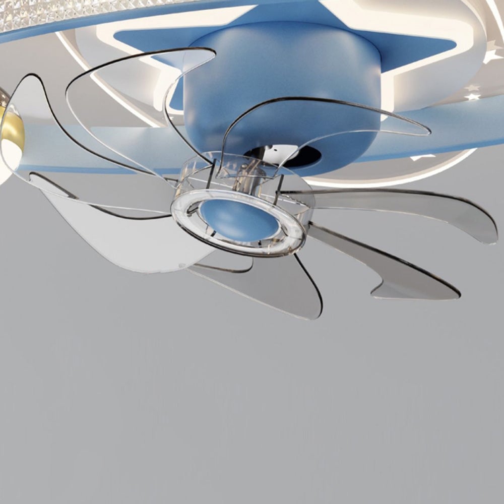 Minori Deckenventilator mit Beleuchtung, 4 Farben, ∅55CM - Lumpaz