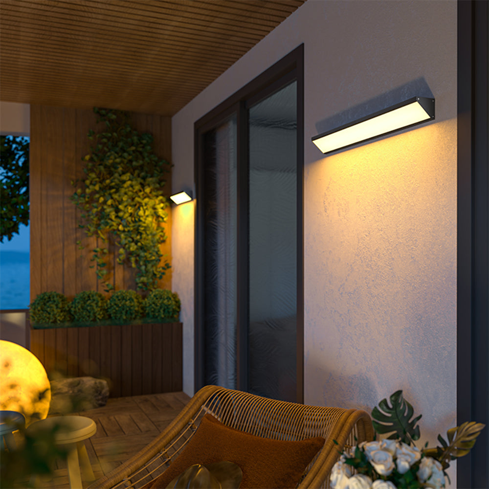 Edge Außenwandleuchte Dreieck, Solar, 40/80/100CM Lang - Lumpaz