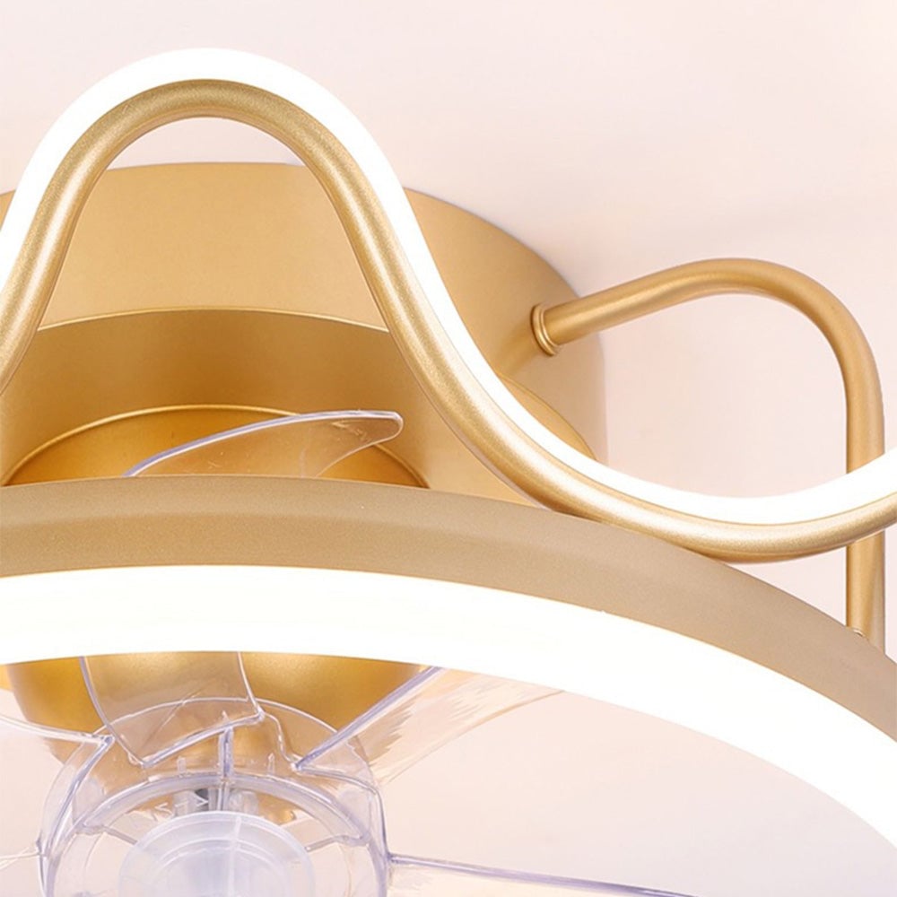 Kelley Deckenventilator mit Beleuchtung Krone, ∅50CM - Lumpaz