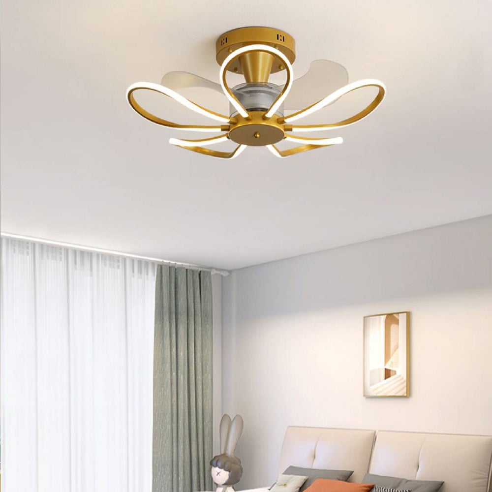 Lacey Deckenventilator mit Beleuchtung, 3 Farben, ∅65CM - Lumpaz