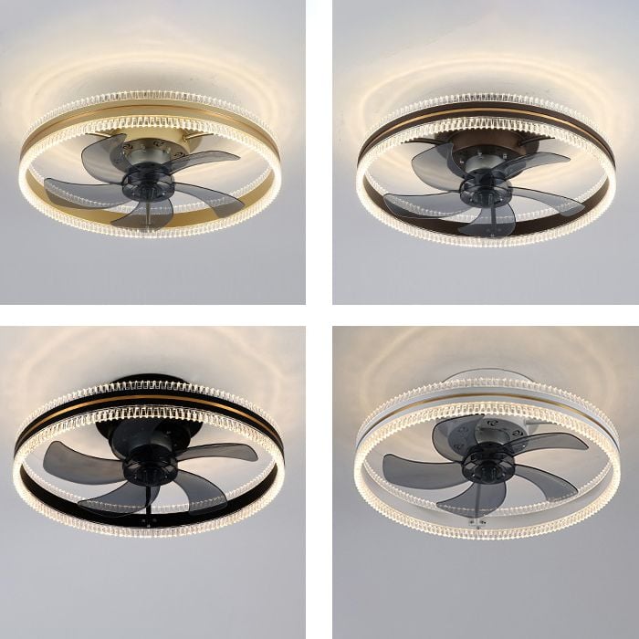 Kirsten Deckenventilator mit Beleuchtung Doppel-Licht, 4 Farben, ∅50CM - Lumpaz