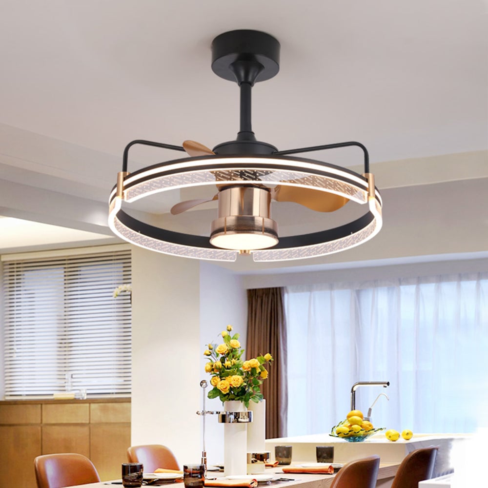 Kelley Deckenventilator mit Beleuchtung Aluminium & Metall, ∅60cm - Lumpaz