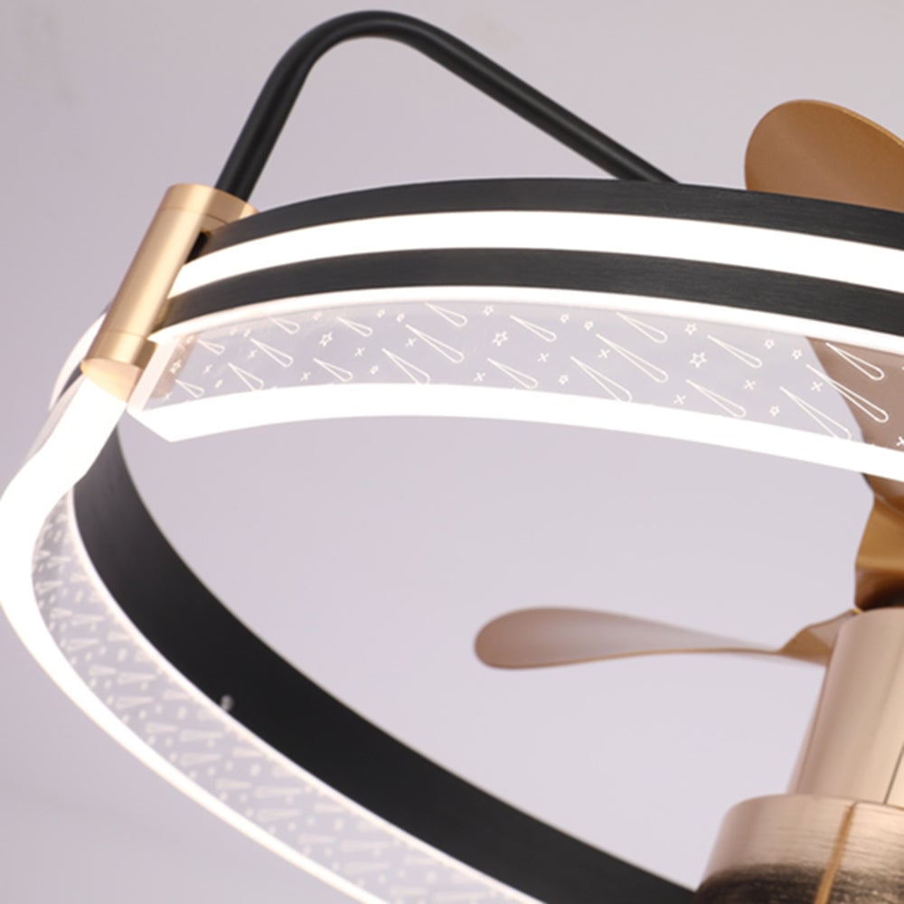 Kelley Deckenventilator mit Beleuchtung Aluminium & Metall, ∅60cm - Lumpaz