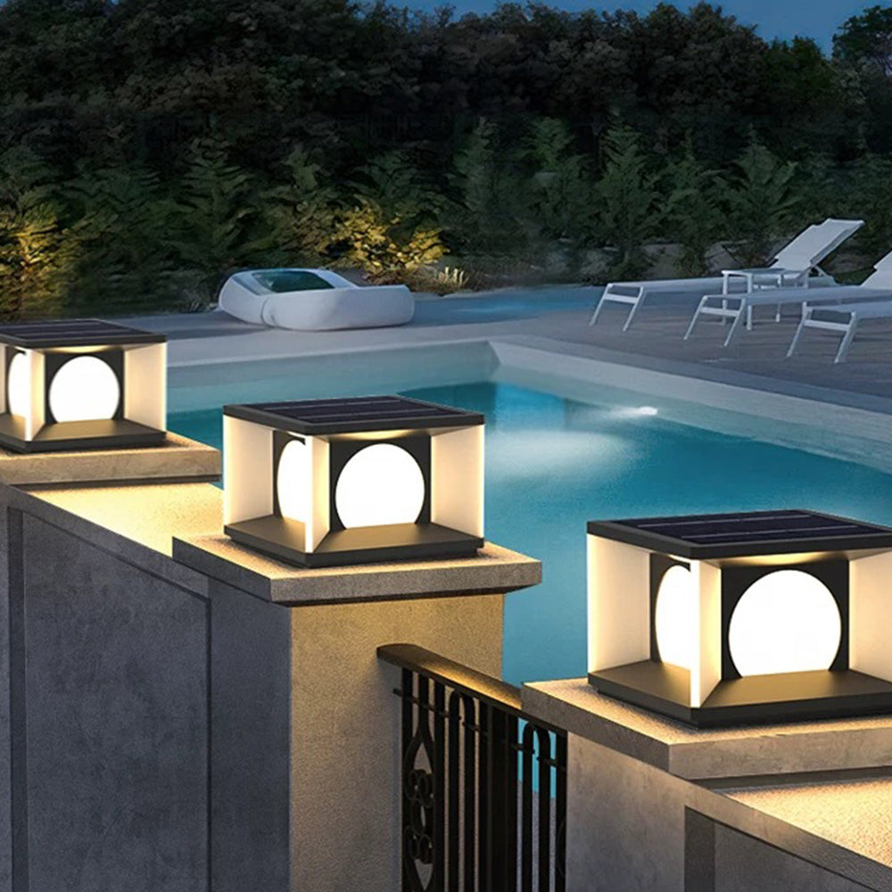 Orr Solar Außensockelleuchte, 2 Stile, ∅20/30/40CM - Lumpaz