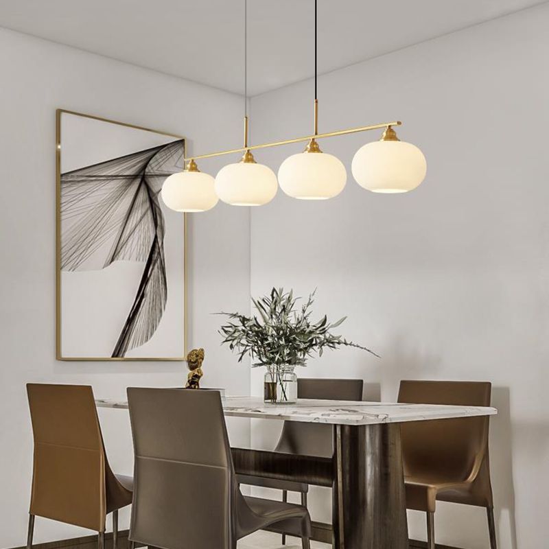 Hailie Pendelleuchte, 2 Farben, 3/4-flammig,100CM/135CM Lang - Lumpaz