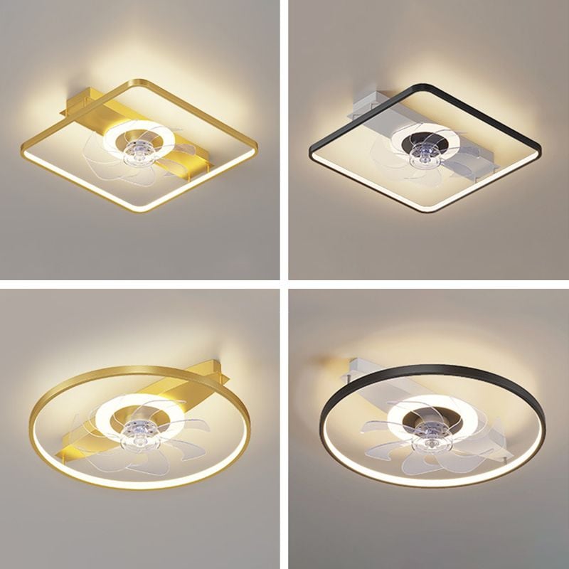 Edge Deckenventilator mit Beleuchtung, 2 Farben, ∅50/52CM - Lumpaz