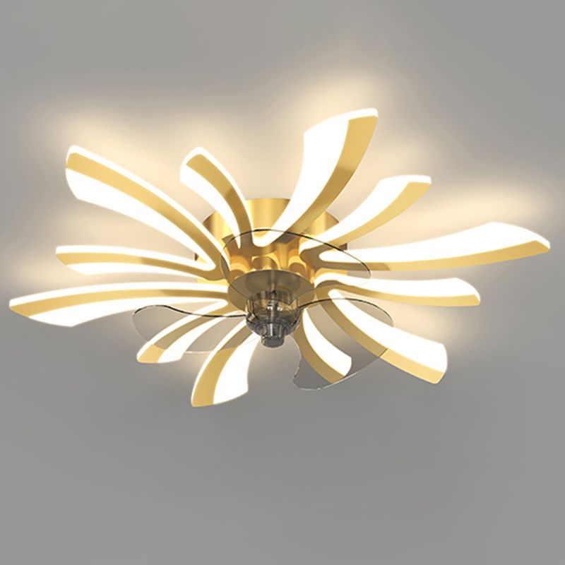 Hana Deckenventilator mit Beleuchtung, 3 Farben, ∅65/69/79CM - Lumpaz
