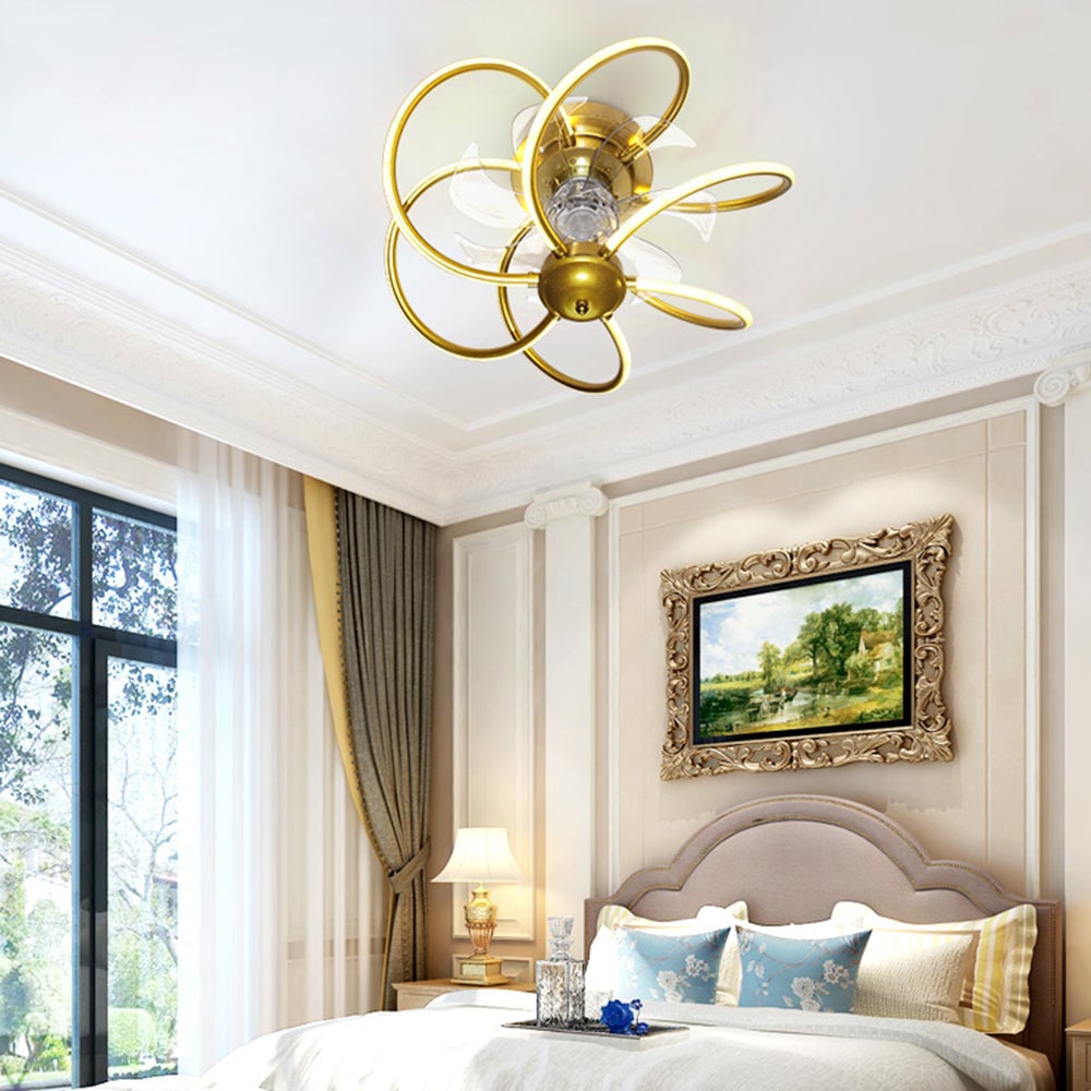 Lacey Deckenventilator mit Beleuchtung, 3 Farben, ∅50CM - Lumpaz