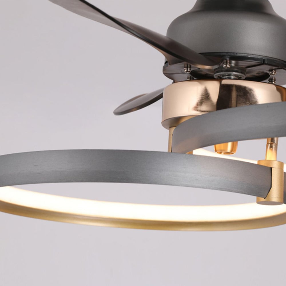 Kelley Deckenventilator mit Beleuchtung Aluminium & Metall, 2/3/4-flammig, ∅65/90CM - Lumpaz