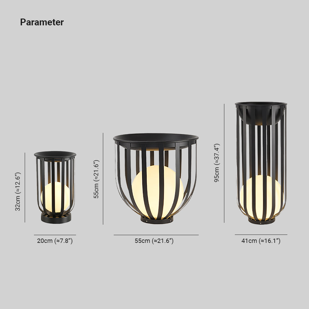 Orr Solar Außenleuchte, ∅20/41/55CM - Lumpaz