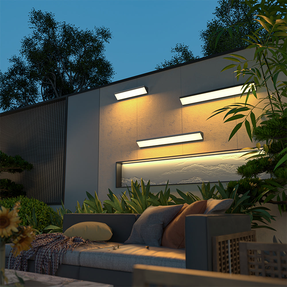 Edge Außenwandleuchte Dreieck, Solar, 40/80/100CM Lang - Lumpaz