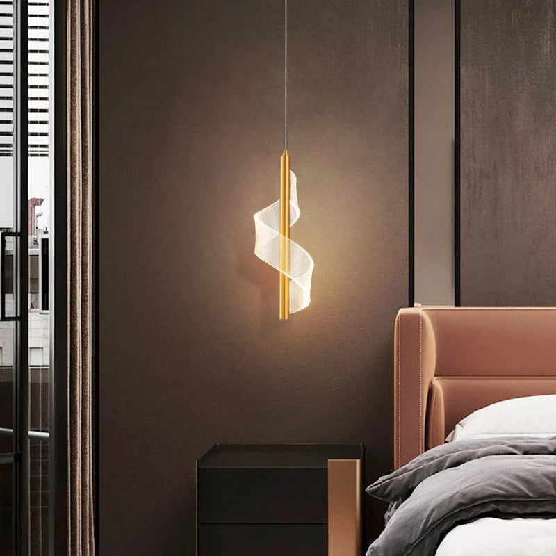 Nordic Metal Bedside Chandelier Pendelleuchte für Schlafzimmer - Lumpaz