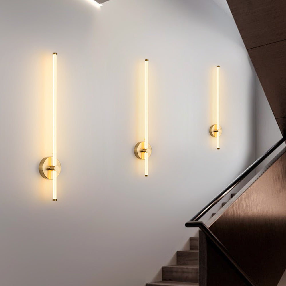 Edge Innenwandleuchte Kupfer & Nickel, 58/78CM Lang - Lumpaz