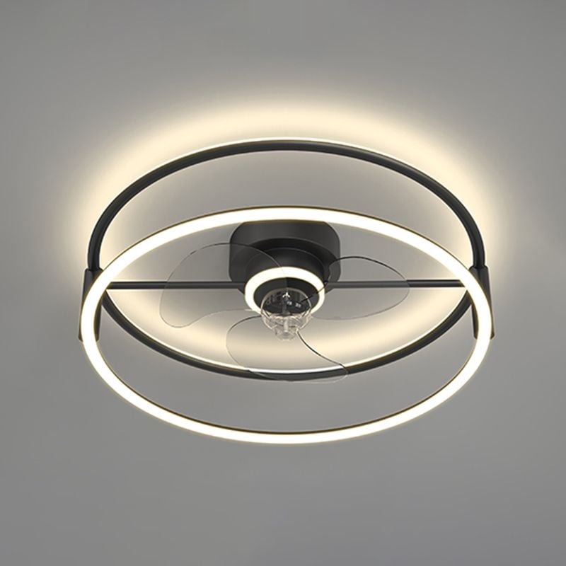 Arisha Deckenventilator mit Beleuchtung, 2 Farben, 4 Stile, ∅51/56/61cm - Lumpaz