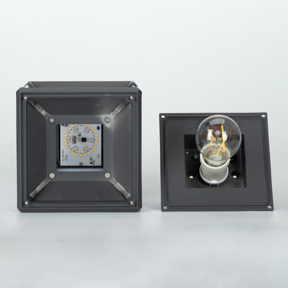 Riley Minimalistisch Außensockelleuchte Solar 2 Farben, 16CM /24CM/30CM Lang - Lumpaz