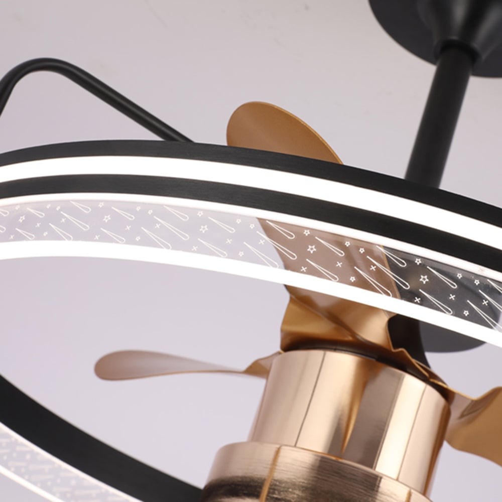 Kelley Deckenventilator mit Beleuchtung Aluminium & Metall, ∅60cm - Lumpaz