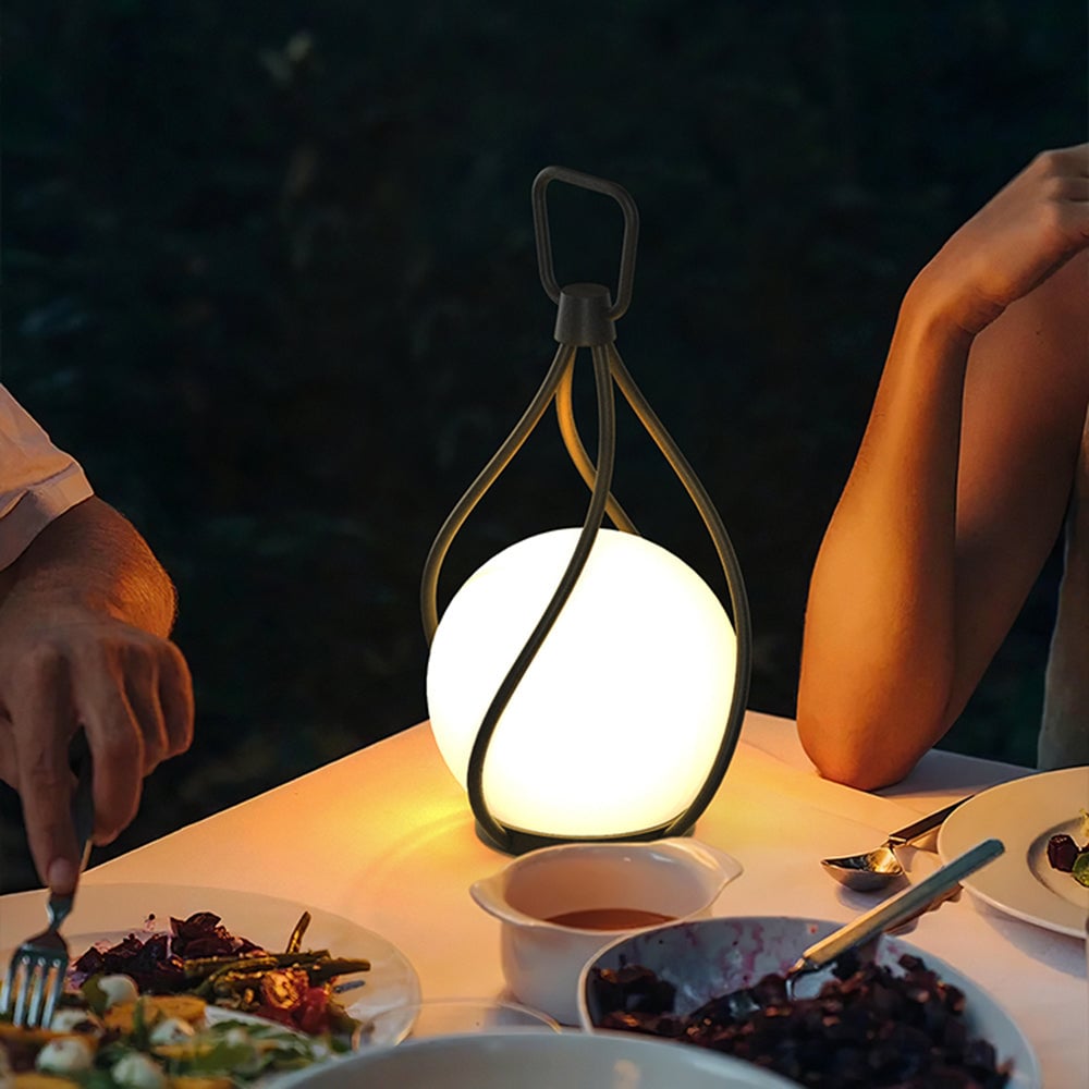 Valentina Außenpendelleuchte, Wiederaufladbar, 2 Farben - Lumpaz