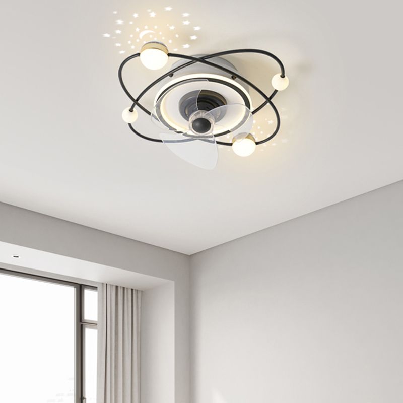 Madina Deckenventilator mit Beleuchtung Stern 3-Blatt, 2 Farben, ∅60CM - Lumpaz