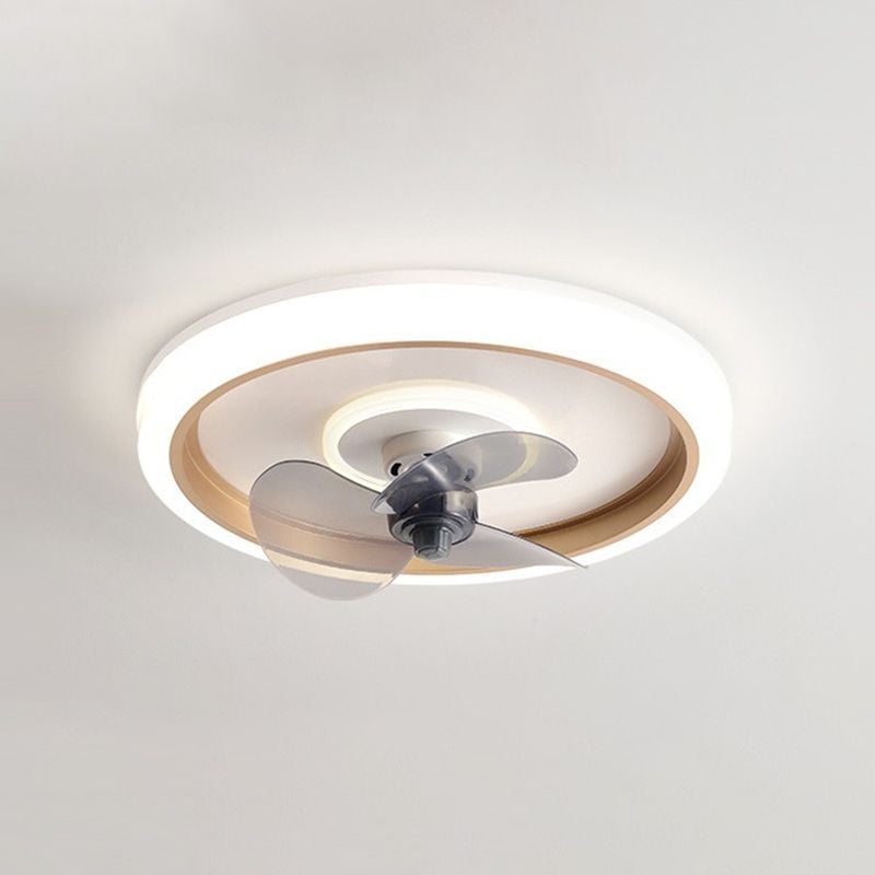 Edge Deckenventilator mit Beleuchtung 2-Licht Ring, 4 Farben, ∅50CM - Lumpaz