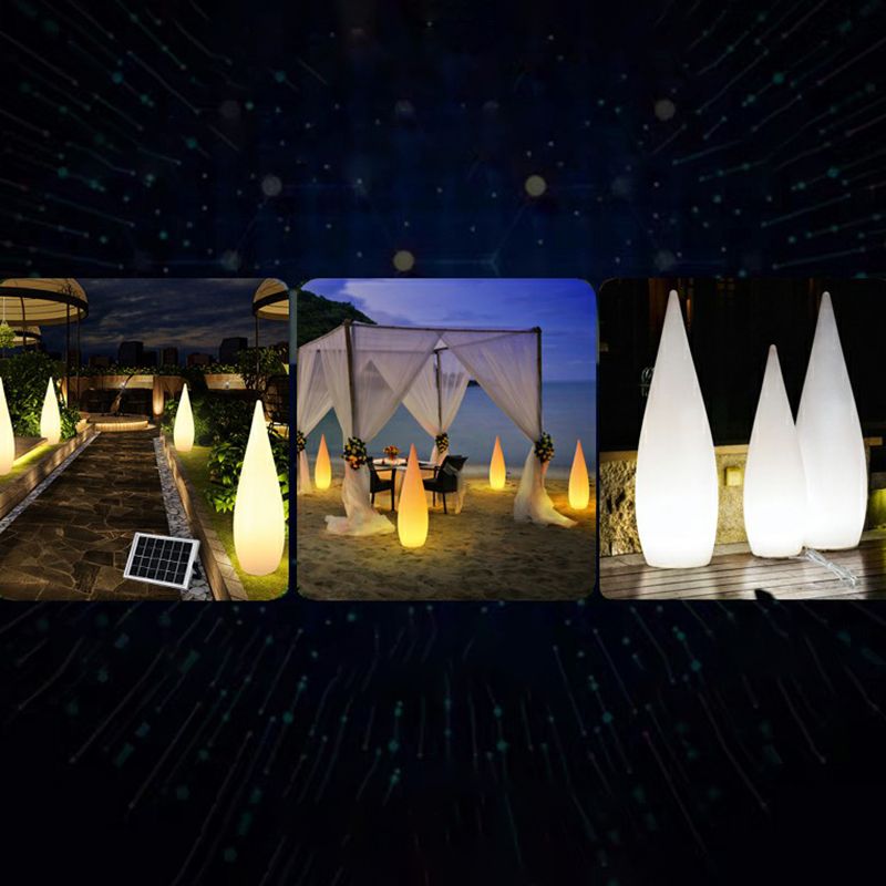 Pena Außen-Wegeleuchte Wassertropfen Wiederaufladbar, ∅24/35/45CM - Lumpaz