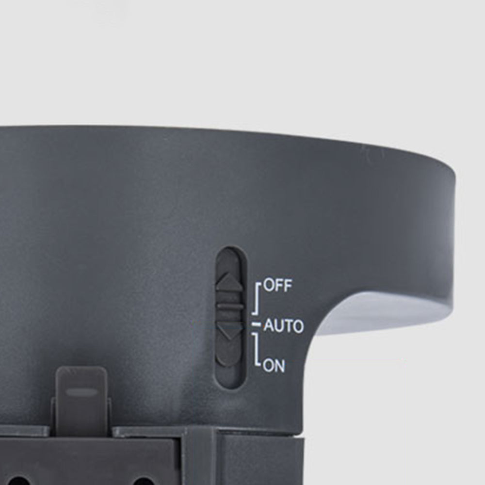 Orr Außenwandleuchte Rund Schwarz, Solar-Senor, 13CM Lang - Lumpaz