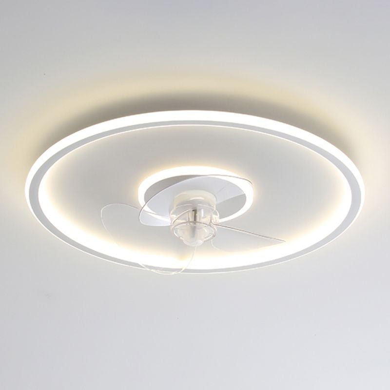 Edge Deckenventilator mit Beleuchtung Weiß, 8 Stile, ∅41/60CM - Lumpaz