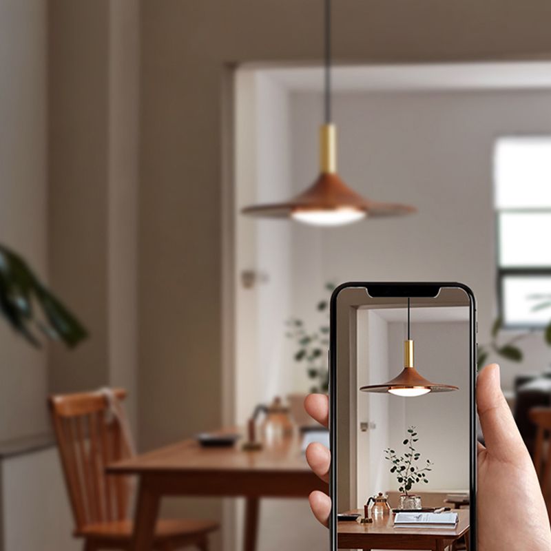 Carins Pendelleuchte,  Metall & Holz, 1/2/3-flammig, ∅25CM/35CM - Lumpaz