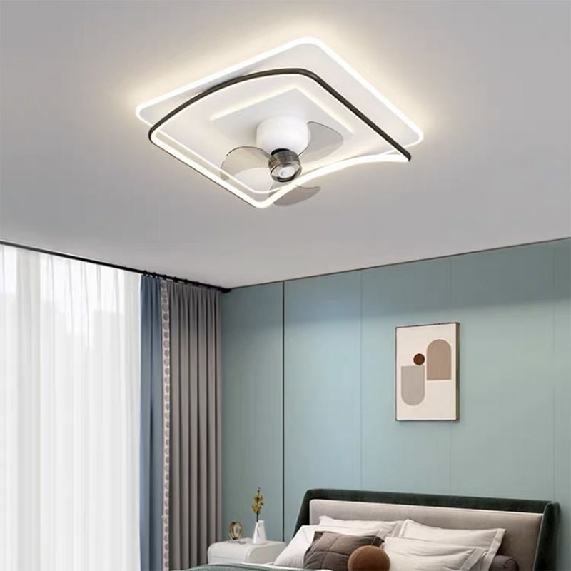 Lacey Deckenventilator mit Beleuchtung Geometrie, 3 Stile, ∅50CM - Lumpaz