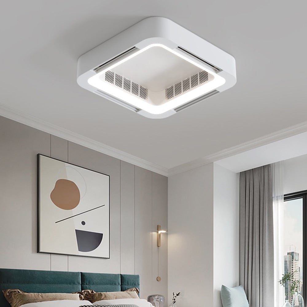 Quinn Deckenventilator mit Beleuchtung Weiß, 2 Stile, ∅58CM - Lumpaz