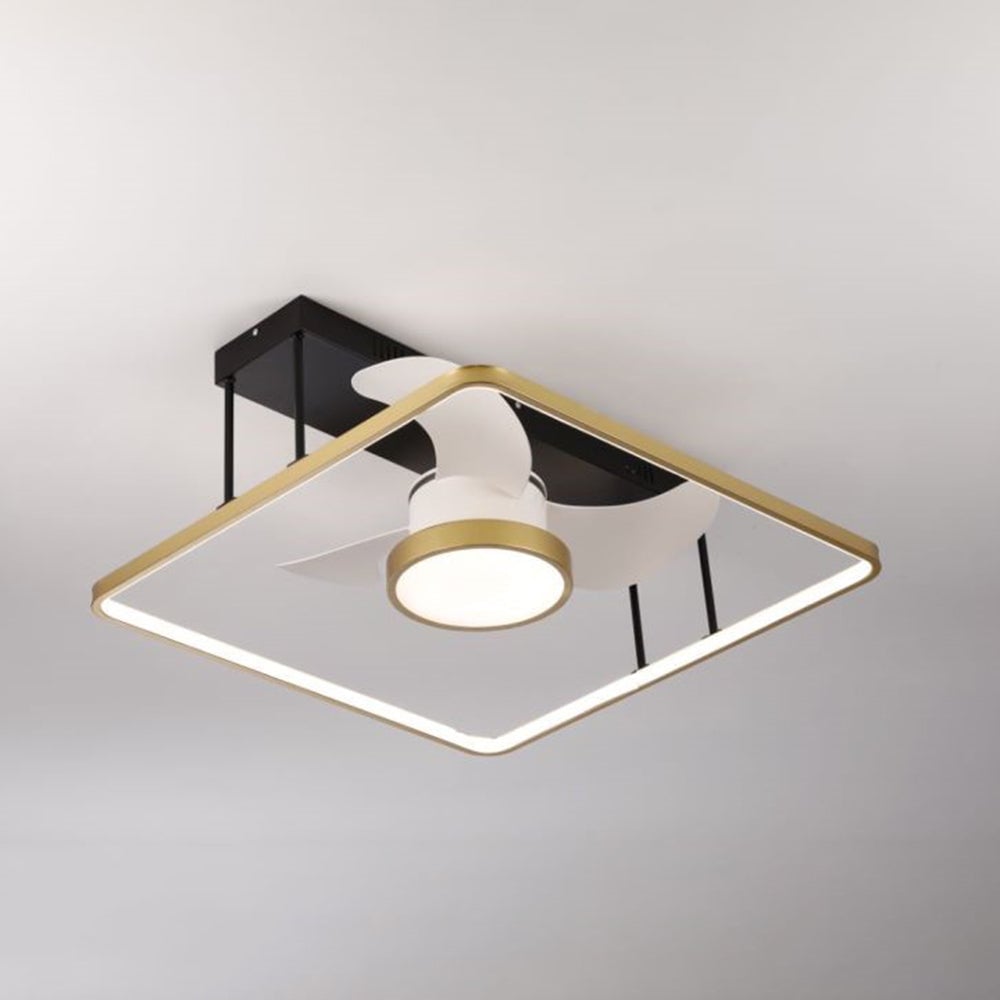 Kelley Deckenventilator mit Beleuchtung Gold, 3 Stile, ∅45/62/110CM - Lumpaz