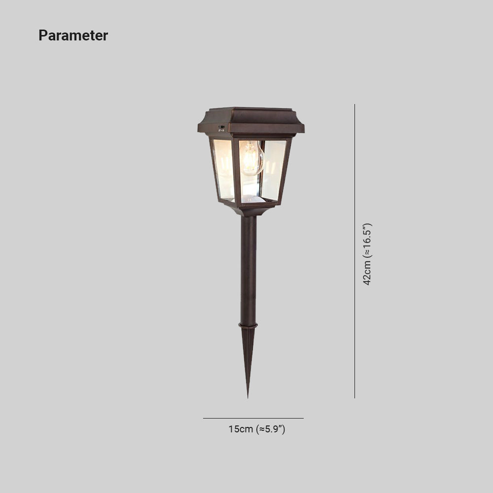 Pena Außen-Wegeleuchte Trapez Solarenergie, 42CM lang - Lumpaz