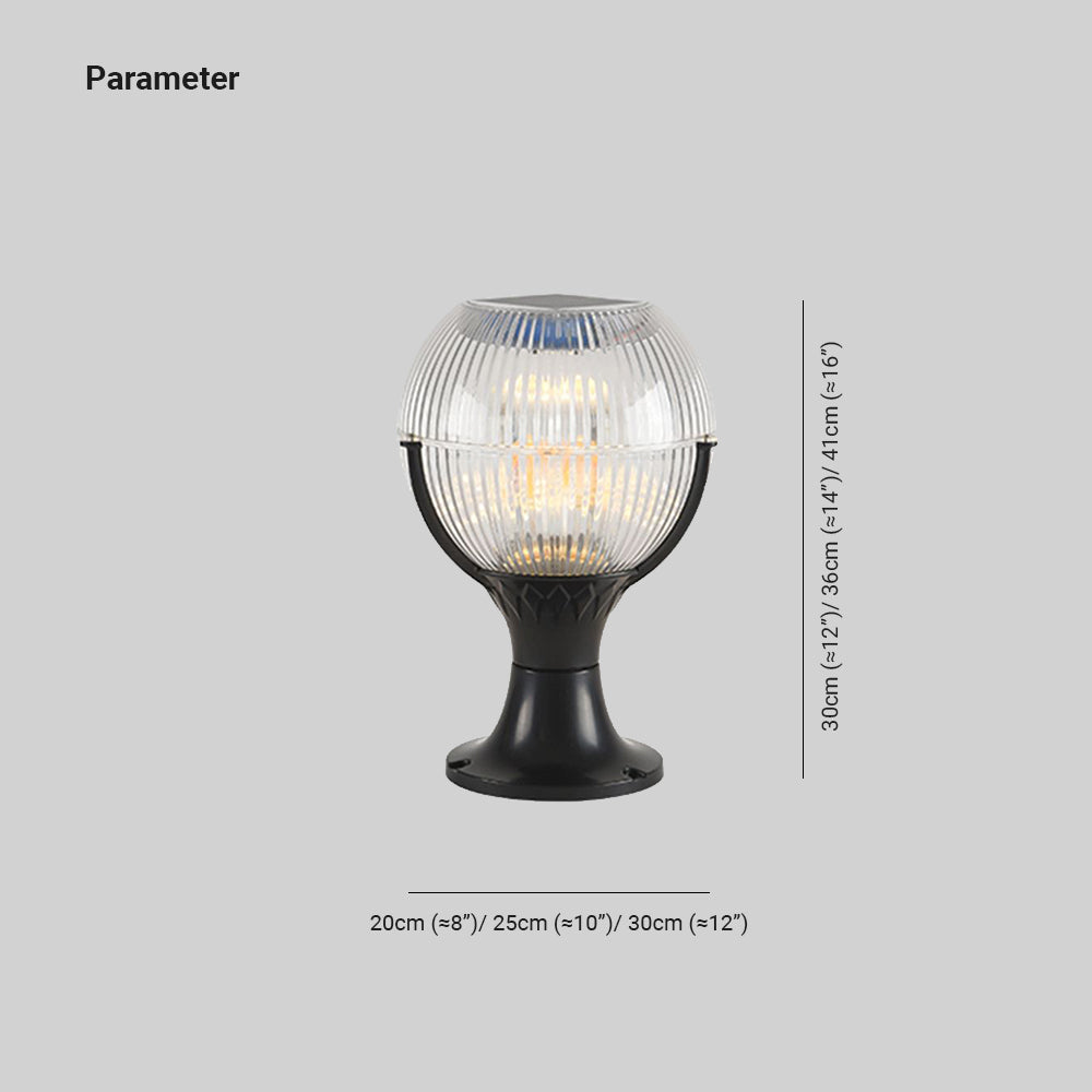 Hailie Außenleuchte Solar, ∅20/25/30CM - Lumpaz