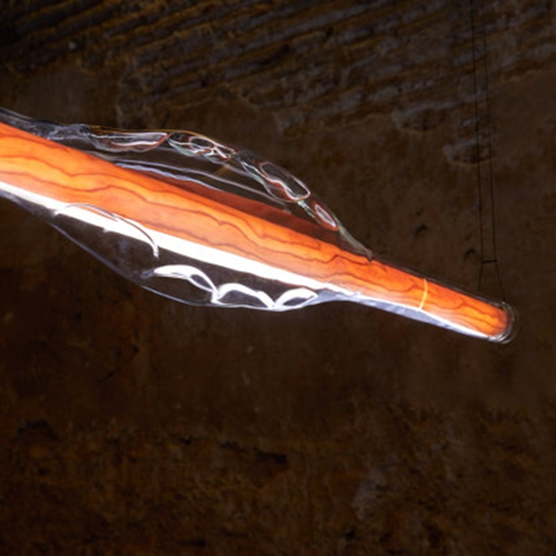 Edge Pendelleuchte, Metall & Glas, 2 Farben,121CM Lang - Lumpaz