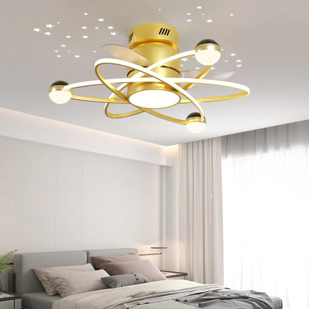 Kelley Deckenventilator mit Beleuchtung, 3 Farben, ∅65CM - Lumpaz