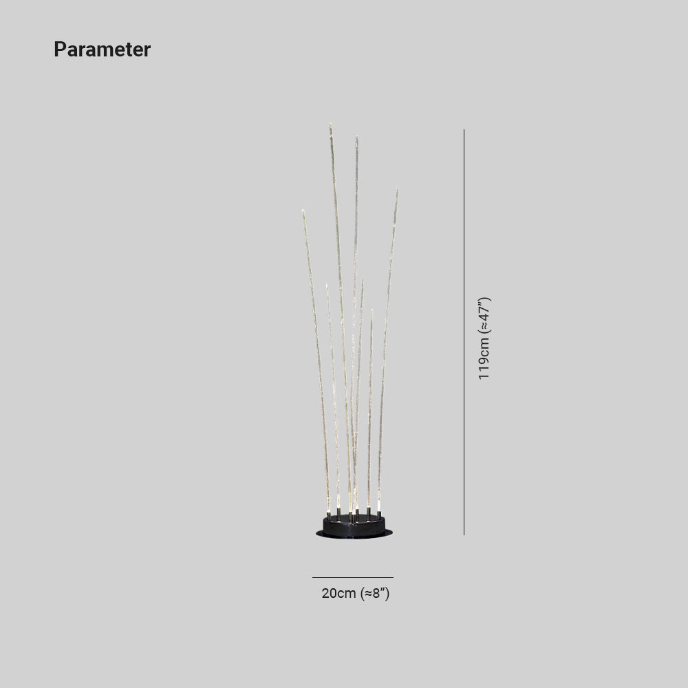 Riley Außenleuchte Schilf, Lichtwellenleiter, 7/11-flammig - Lumpaz