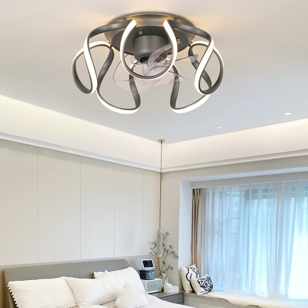 Lacey Basis Deckenventilator mit Beleuchtung, 3 Farben, ∅50CM - Lumpaz