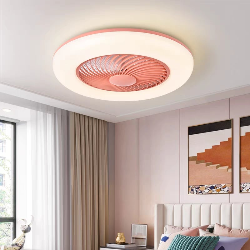 Edge Deckenventilator mit Beleuchtung, 4 Farben, ∅55CM - Lumpaz