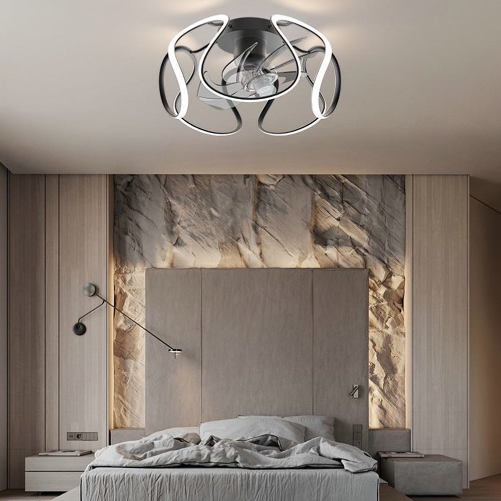 Lacey Basis Deckenventilator mit Beleuchtung, 3 Farben, ∅50CM - Lumpaz