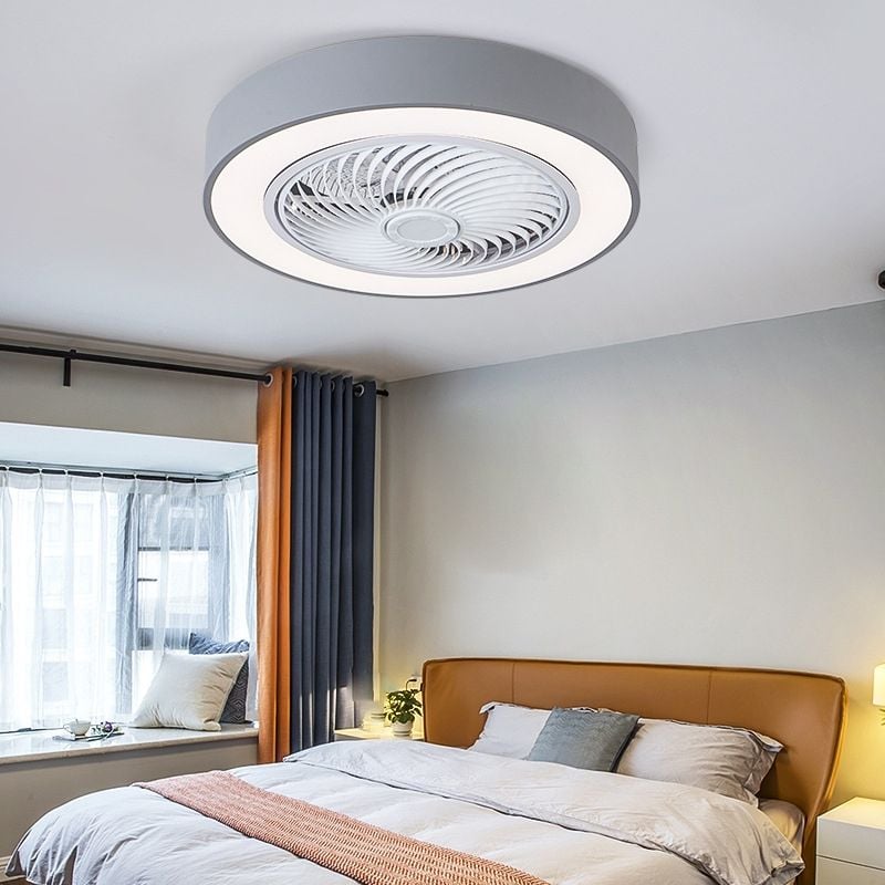 Morandi Deckenventilator mit Beleuchtung Klare Blätter, 6 Farben, ∅51CM - Lumpaz