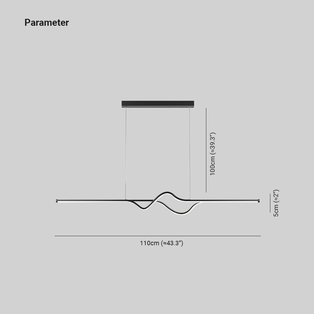 Pendelleuchte, 3 Farben,110CM Lang - Lumpaz