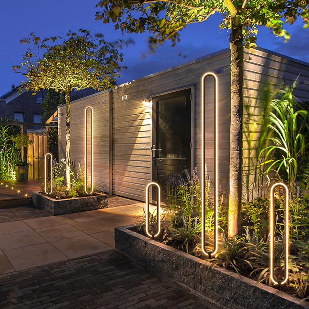 Pena Oval Außen-Pollerleuchte Solar, 40/60/120CM Lang - Lumpaz