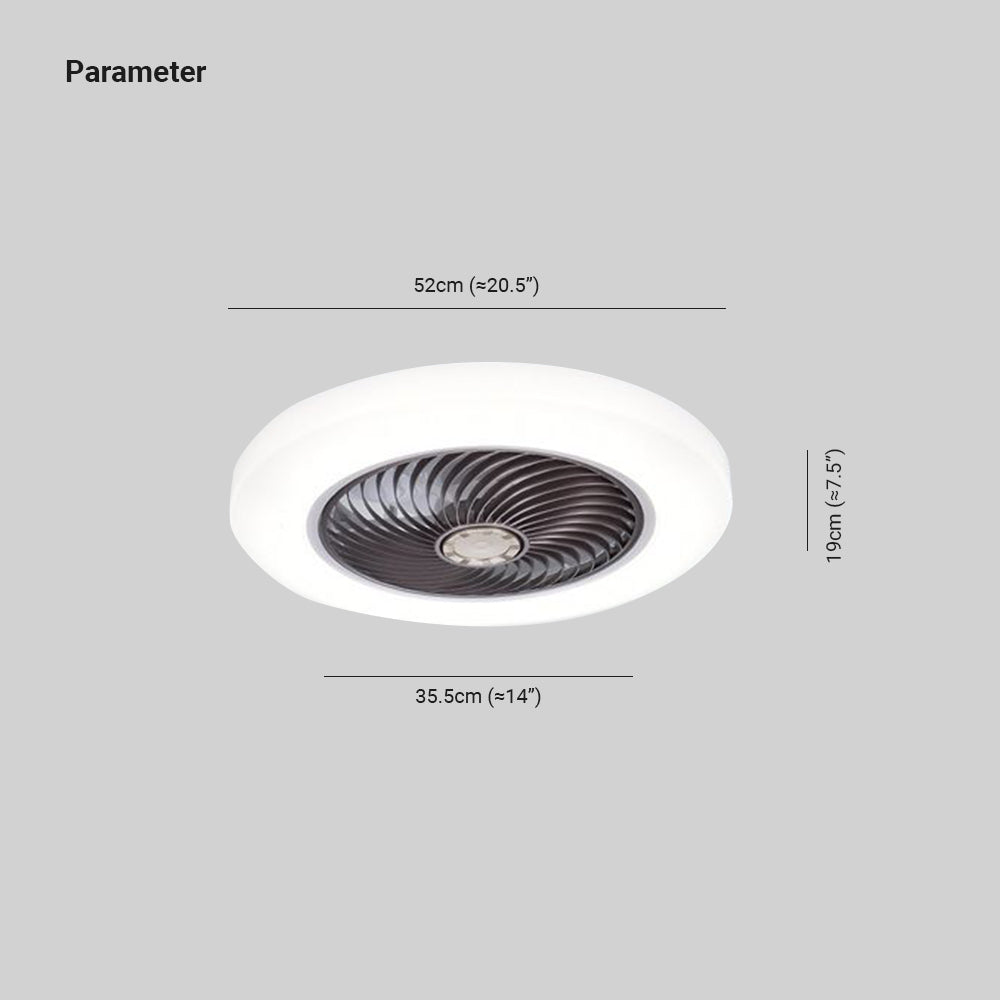 Quinn Deckenventilator mit Beleuchtung, 3 Farben, ∅45/52CM - Lumpaz