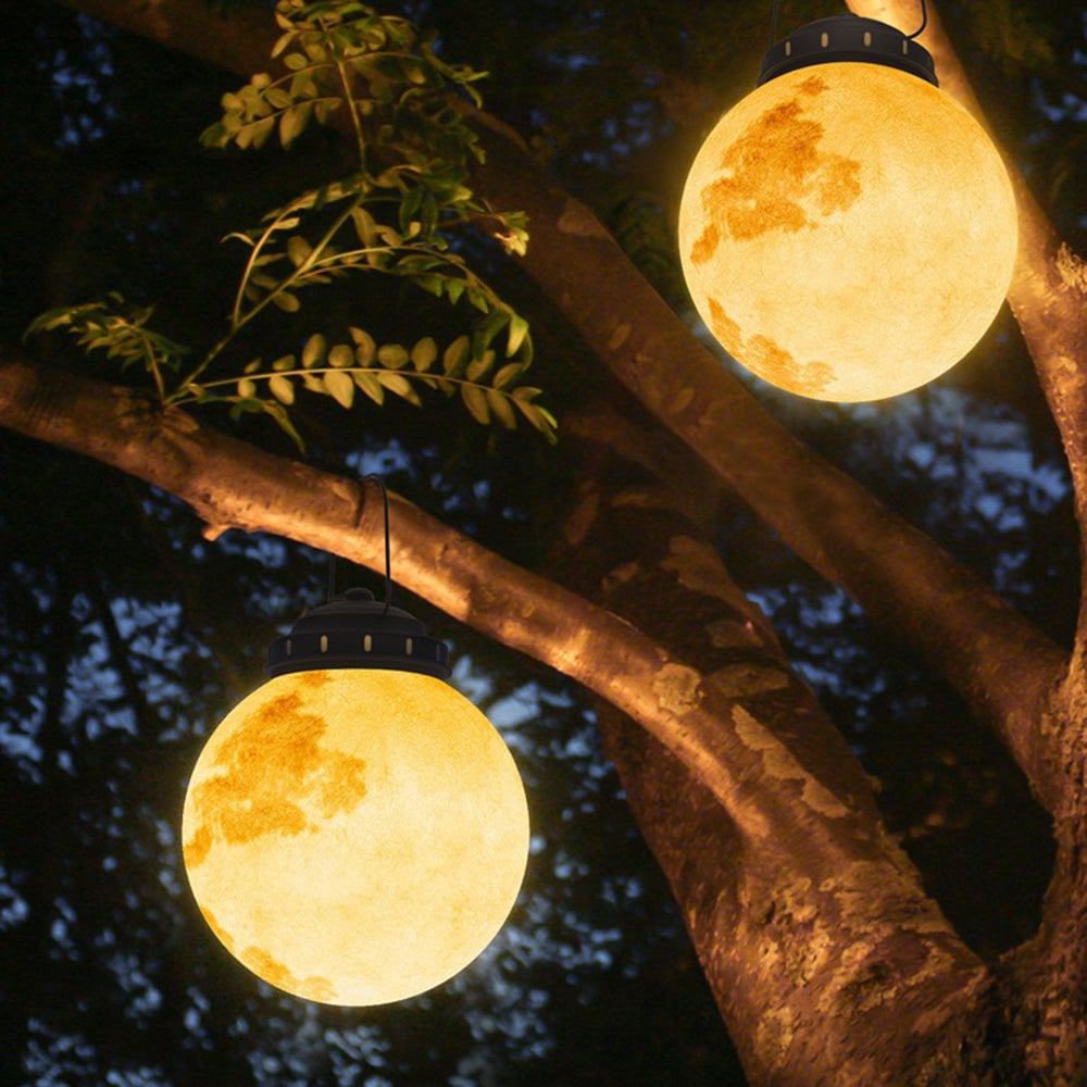 Elif Außenpendelleuchte Mond, Solar, ∅15/25/30/50/60CM - Lumpaz