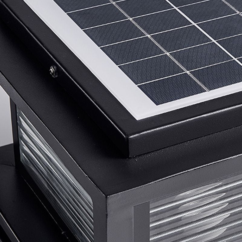 Riley Außensockelleuchte Schwarz, Solarenergie, 25/30/38CM Lang - Lumpaz