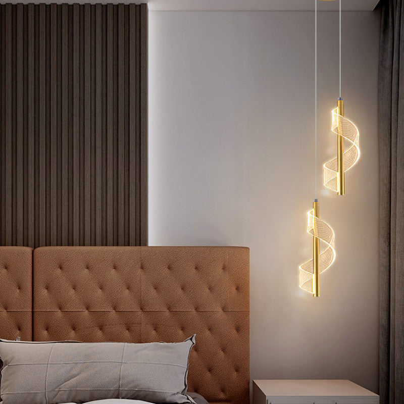 Nordic Metal Bedside Chandelier Pendelleuchte für Schlafzimmer - Lumpaz