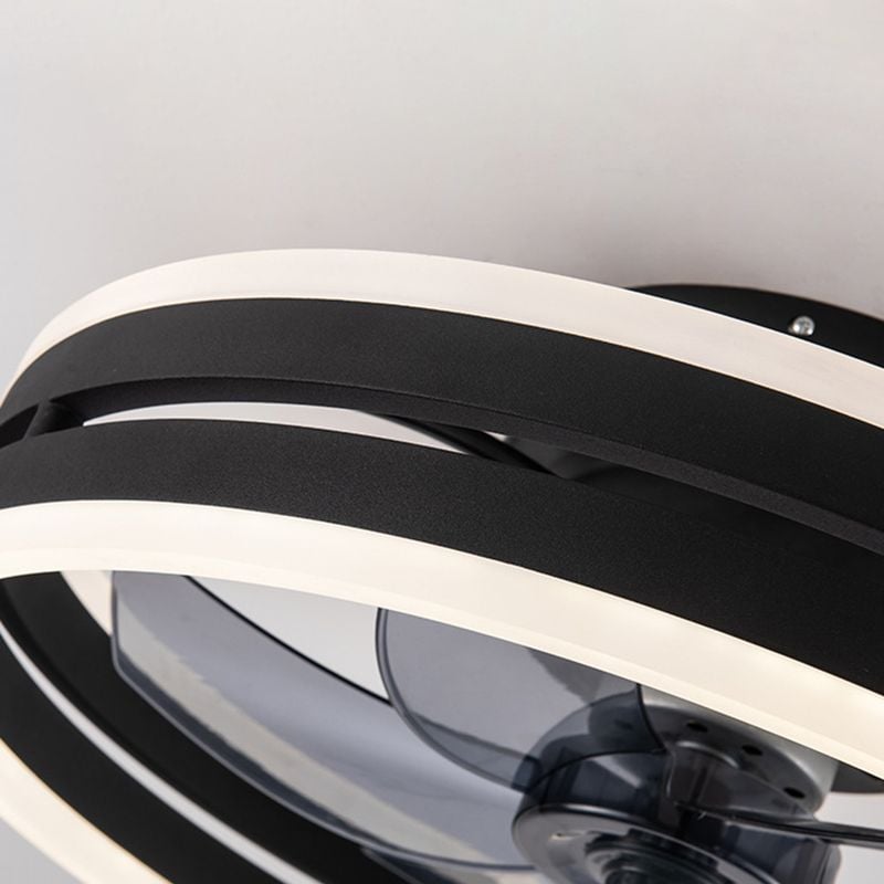Alessio Deckenventilator mit Beleuchtung Doppel-Layer, 2 Farben, ∅40/50CM - Lumpaz