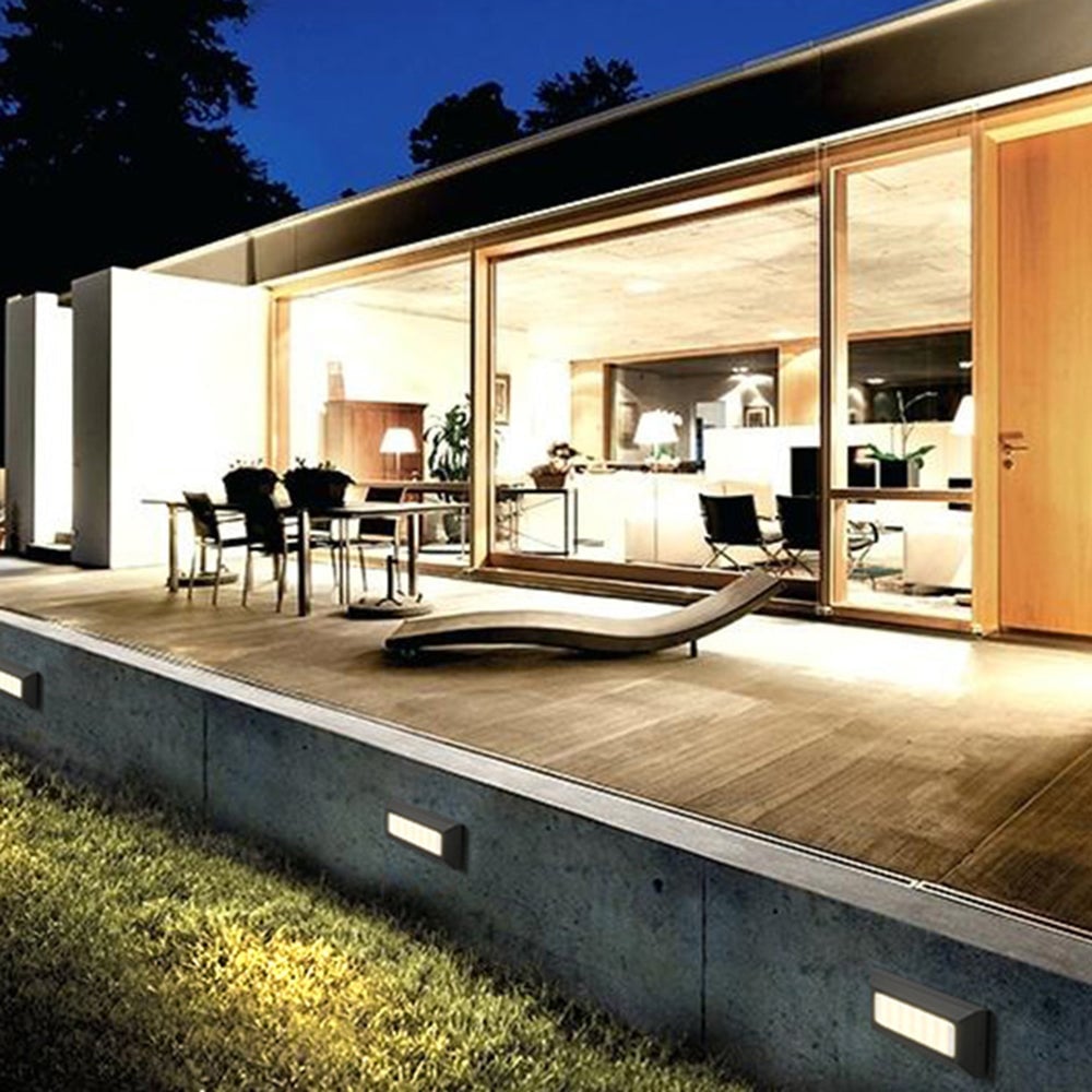 Orr Rechteck Außen-Treppenleuchte, 2 Farben, 23CM Lang - Lumpaz